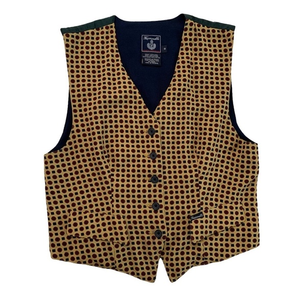 Faconnable Button Down Vest Size Small